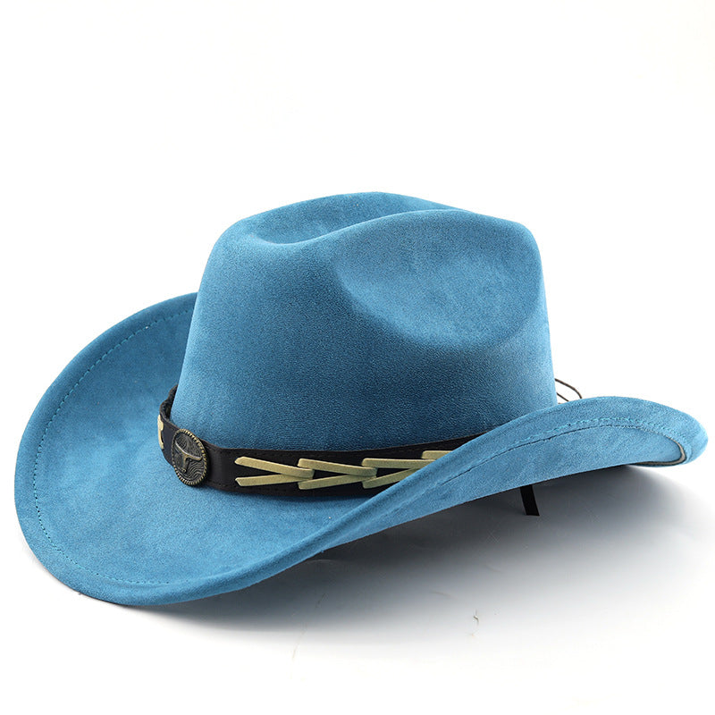 Western Cowboy Hat decorated with Cow Belt