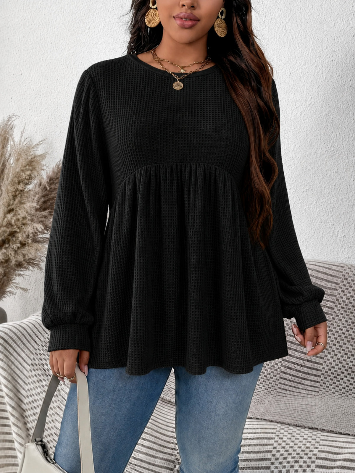 Chemise casuale en couleur unique