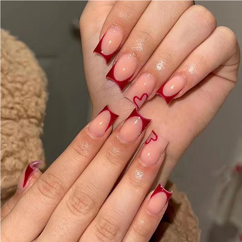 24 PCS Saint Valentin presse sur les ongles