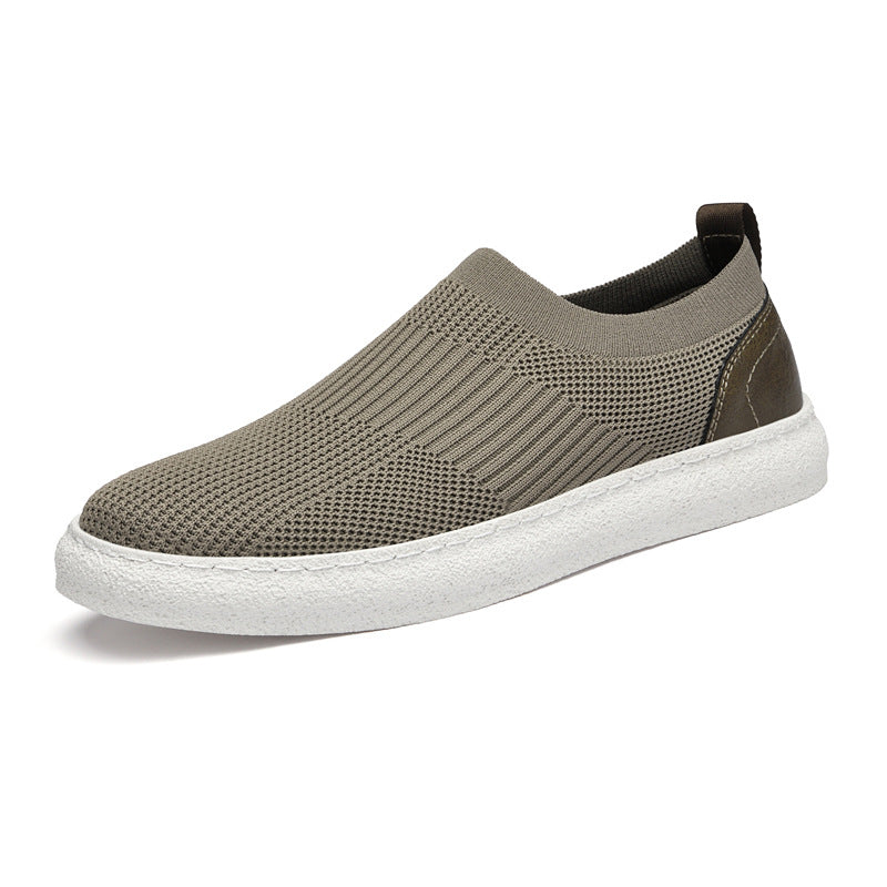 Hommes Flyknit Mesh Upper Loafers Slip-on Design