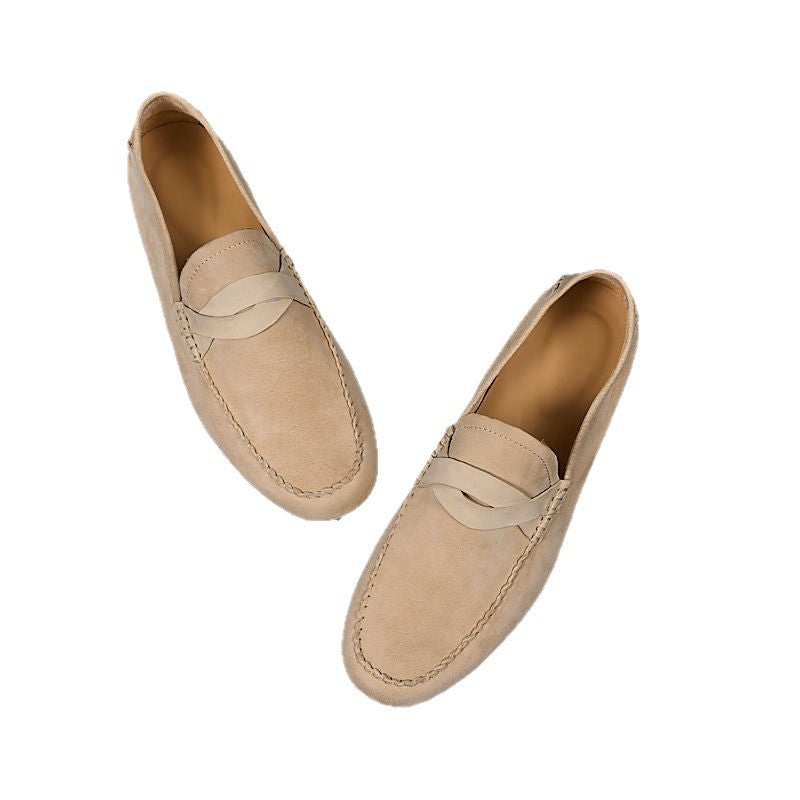 Pull-on Old-money-style Casual Chaussures respirantes en cuir