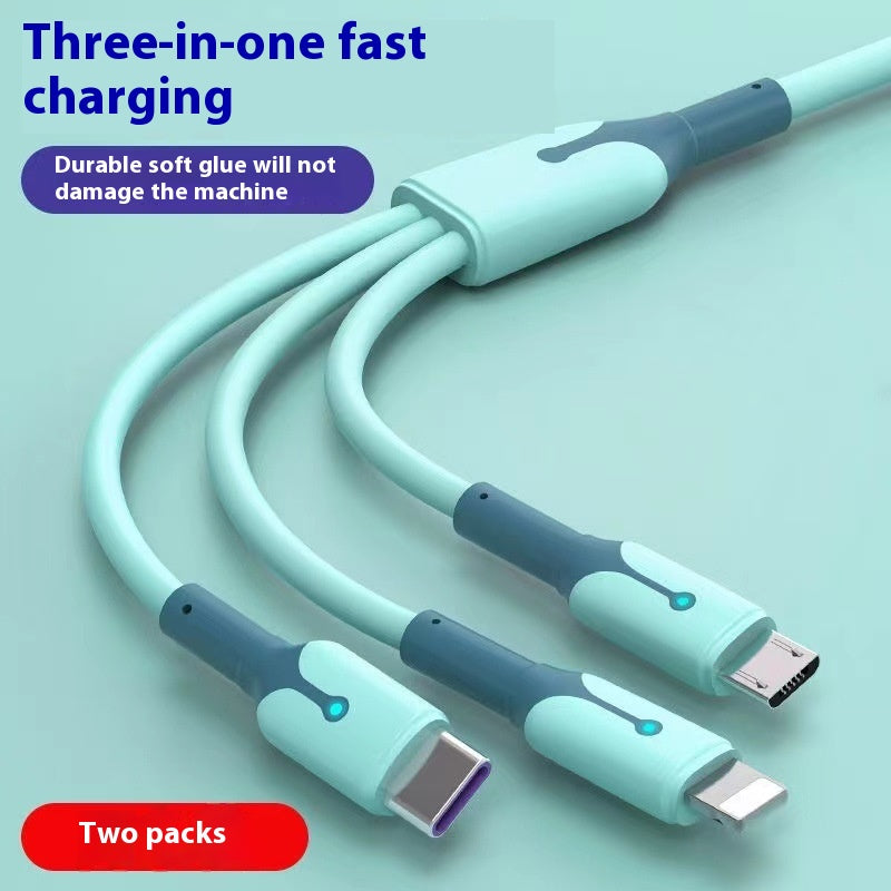 5A Super câble de recharge de câble de données trois en un