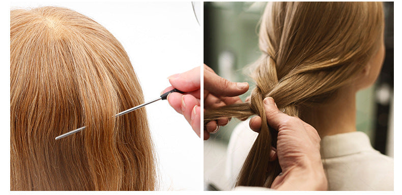 Huile Tête Cheveux Salon Barber Boutique Coiffure Pointée Tail en plastique avec peigne à teinture crochet