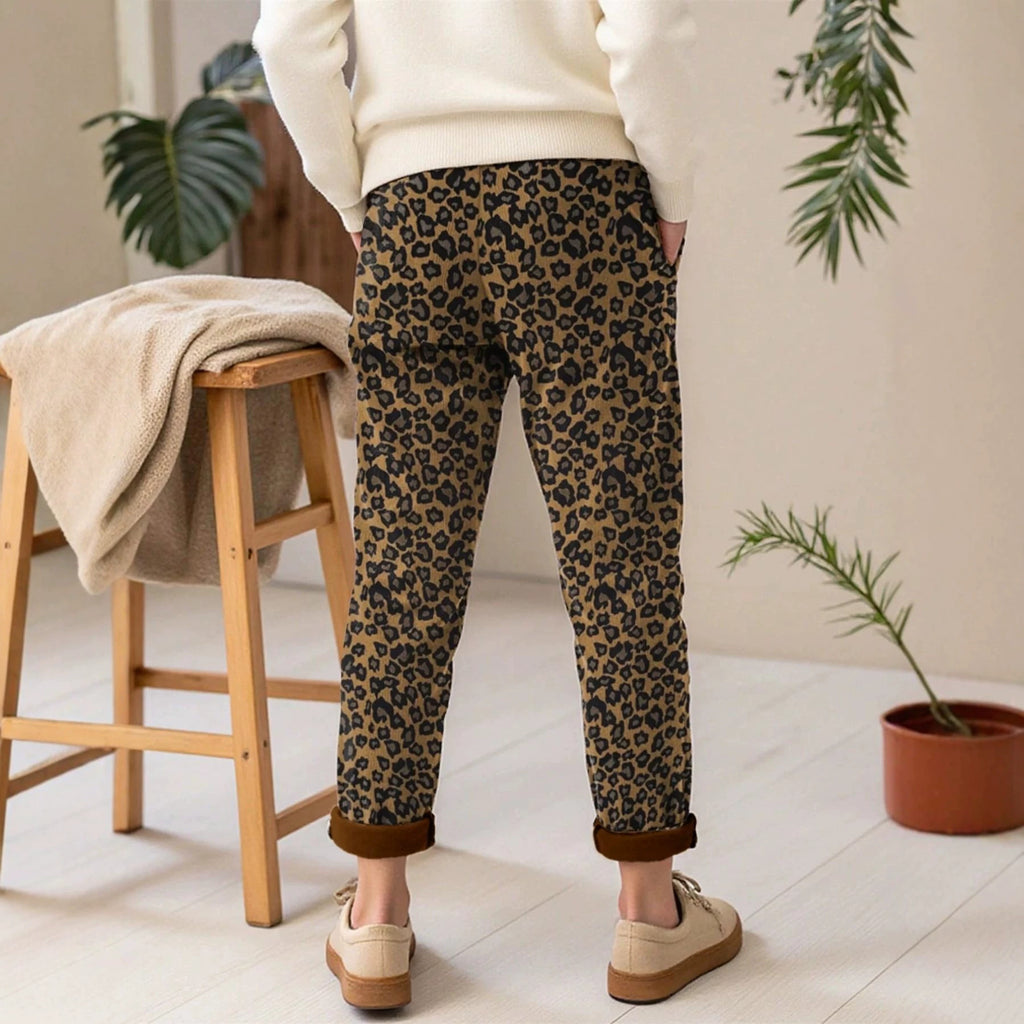 Sweatpants européens et américains à empreinte léopard