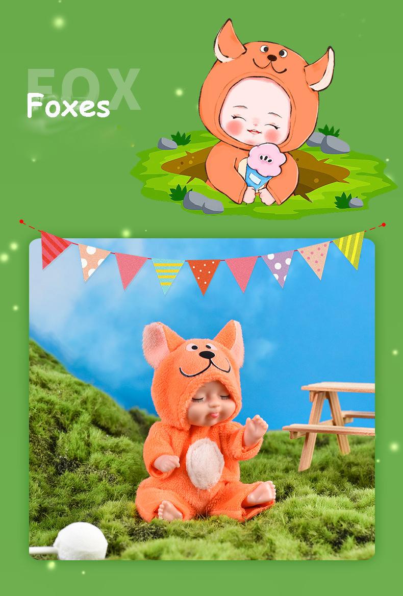 6 Nouvellement amélioré Dormant Poupées Poupées Jouet de filles Boîte Cadeau Set Adorable Princesse Figurines