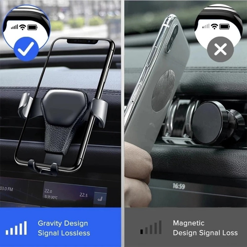 Support de téléphone universel Gravity Car Air Vent Mount Metal Support GPS pour Smart