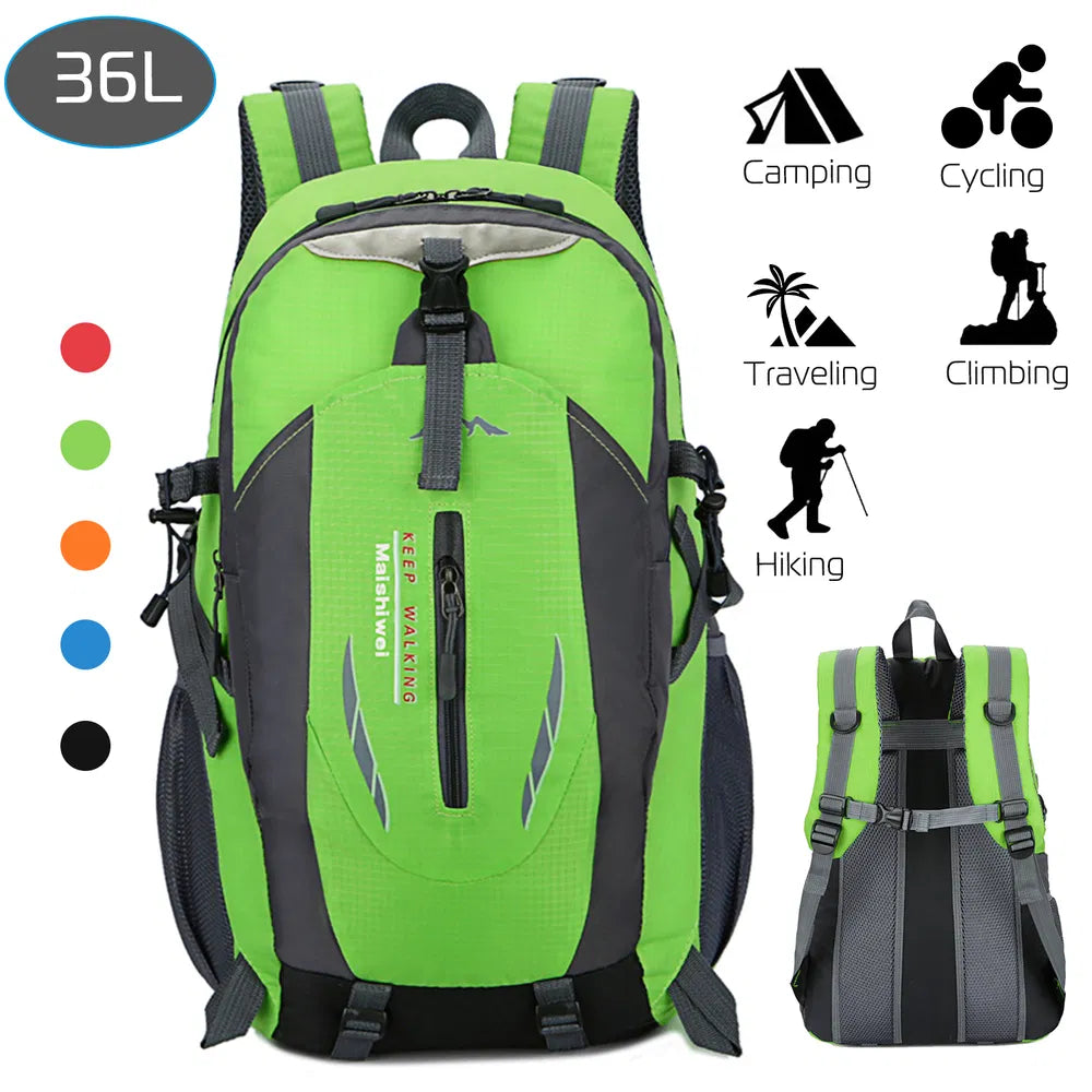 Sac à dos extérieur 36L Sac à dos étanche Knapsack de voyage pour la randonnée Camping Picnic Travel S