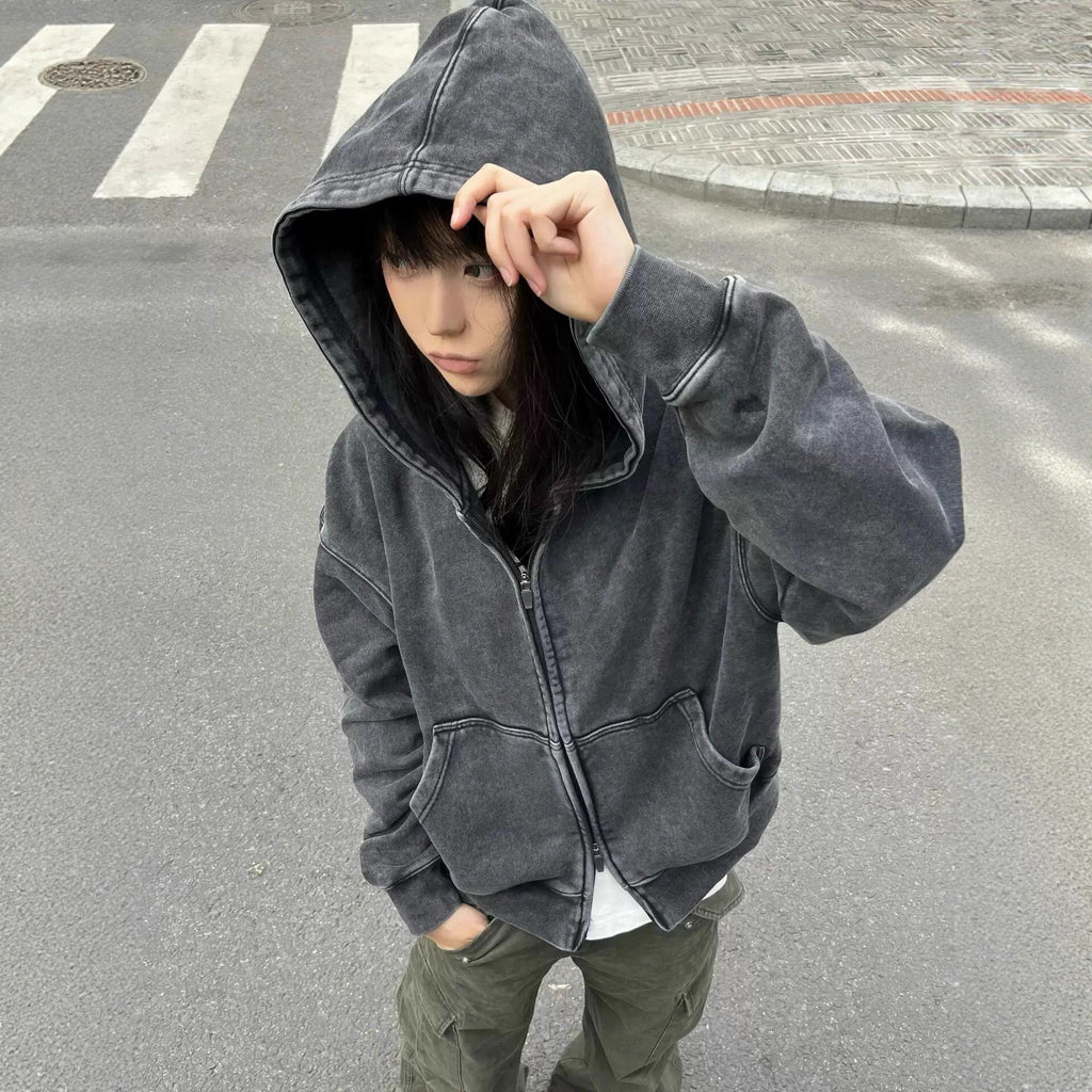 Veste de sweat à capuche à capuche à dos de boucle
