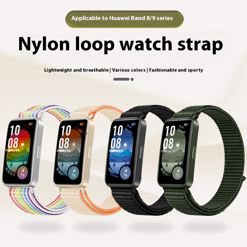 Bracelet velcro Nylon Loopback tout-match simple