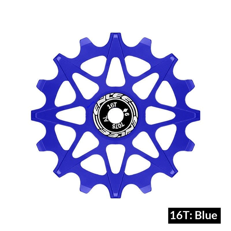 Positive derailleur and negative teeth
