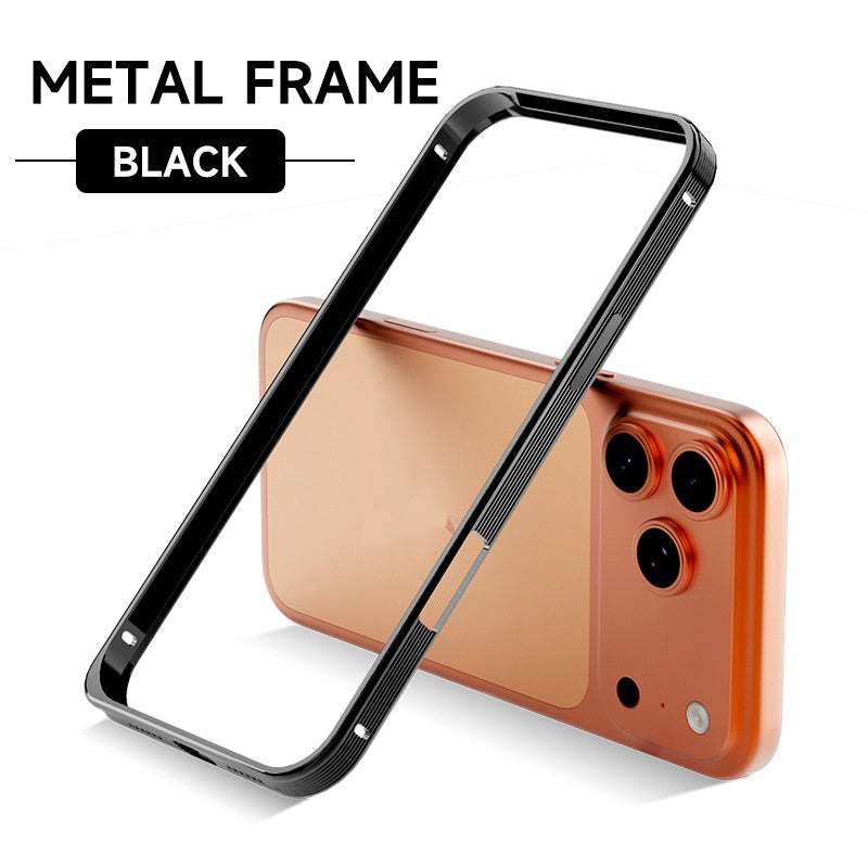 Étui de téléphone à cadre en alliage d'aluminium à Texture en métal ultra fin
