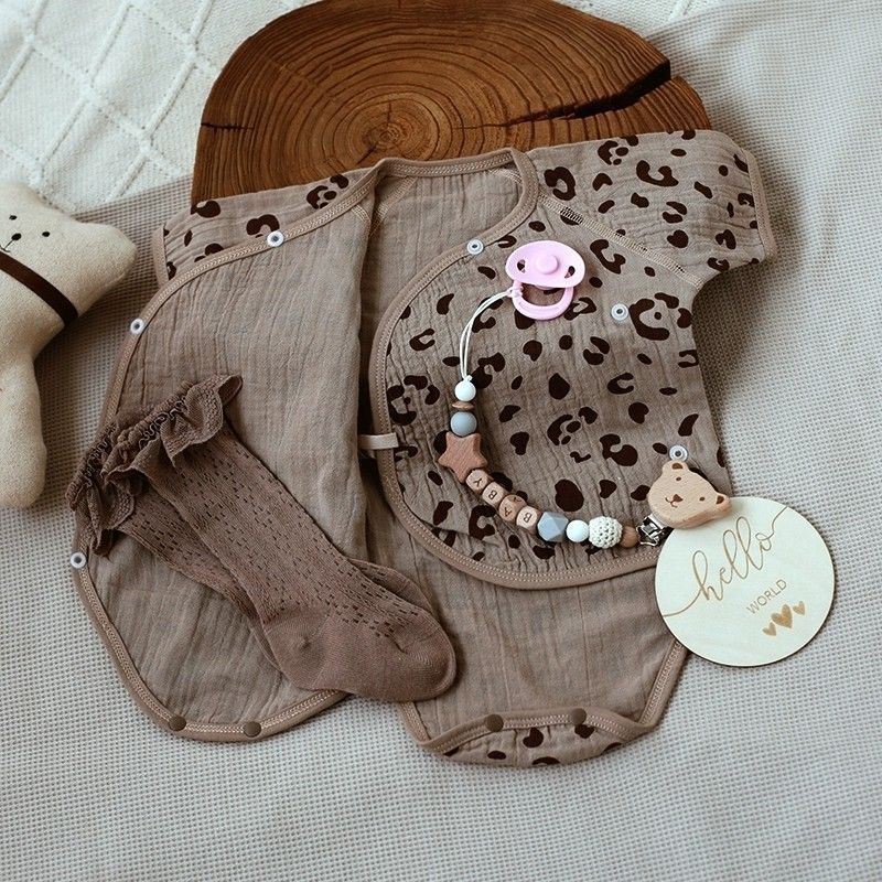 Ensemble de vêtements pour bébé garçon et fille à manches courtes