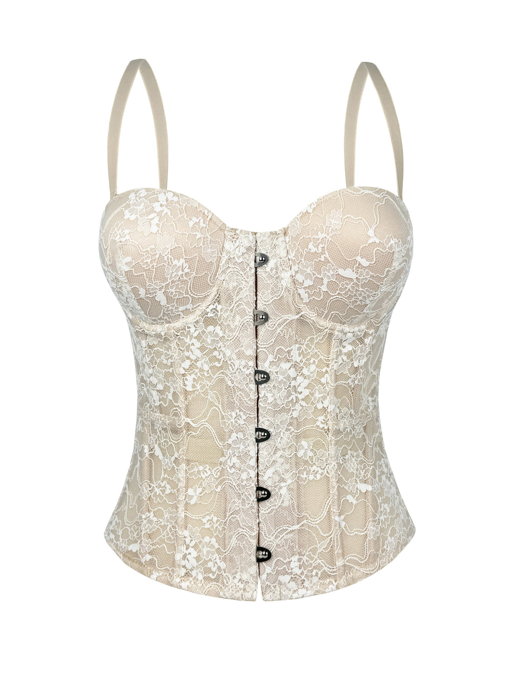 Dentelle brodée en os de poisson Corset Slimming Camisole Pure Desire Tube Top Outfit Fishbone Vers