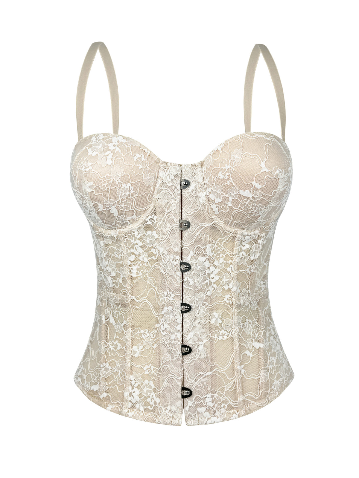 Dentelle brodée en os de poisson Corset Slimming Camisole Pure Desire Tube Top Outfit Fishbone Vers