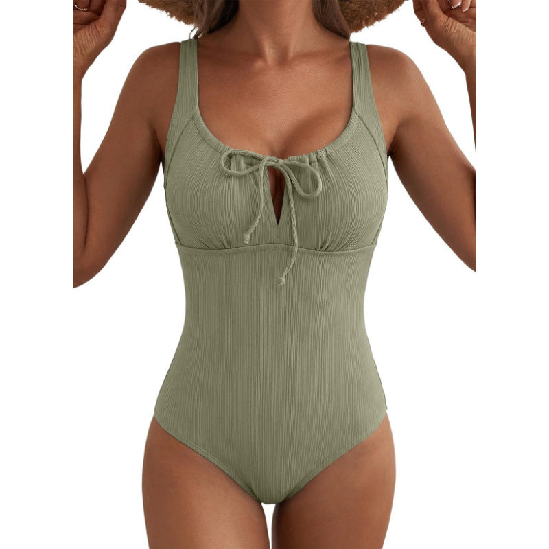 Maillot de bain texturé avec tummy-control