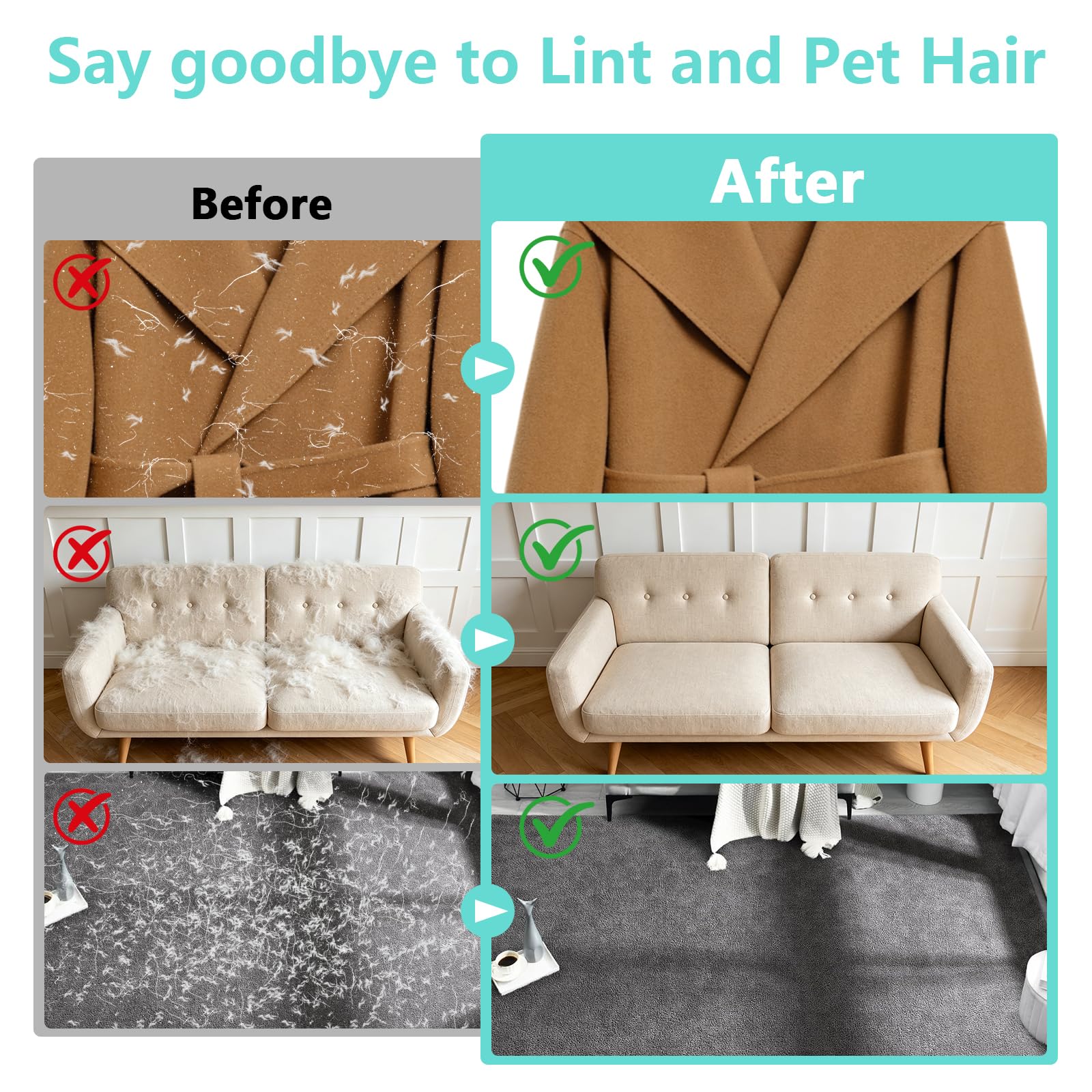 Gants de suppression des cheveux pour chiens et chats