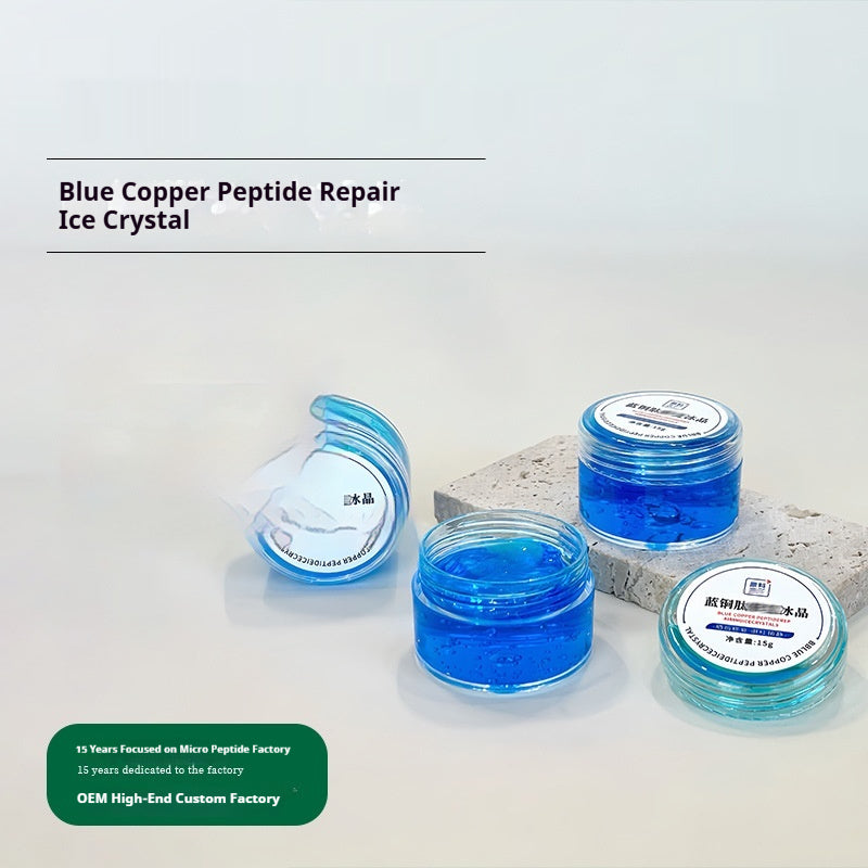 Peptide de cuivre bleu réparant le cristal glacé Hydratation apaisante