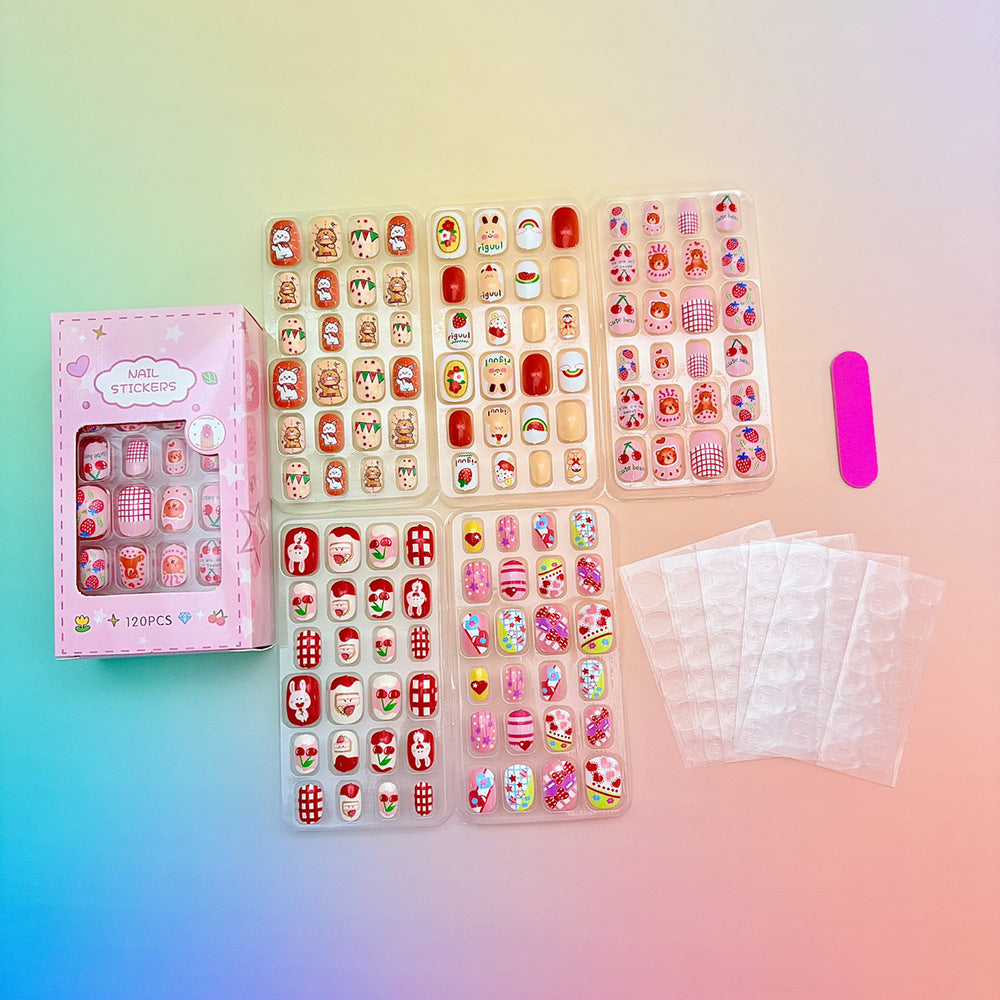 Set d'art à ongles pour enfants de style océan-océan de 120 pièces