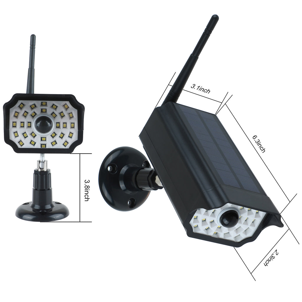 Lampe solaire de simulation de moniteur de lampe murale soins voleur antivol 30 LED lampe de capteur infrarouge