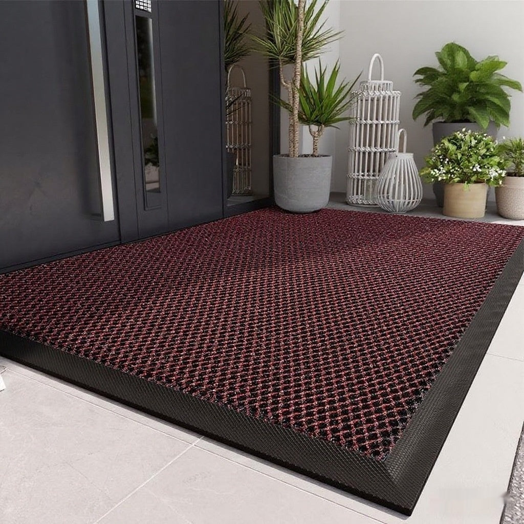 Tapis de porte extérieur antidérapant élastique pour les entrées de Villa