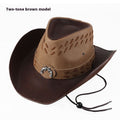 Chapeau pour hommes Large Brim Western Cowboy Hat Protection solaire