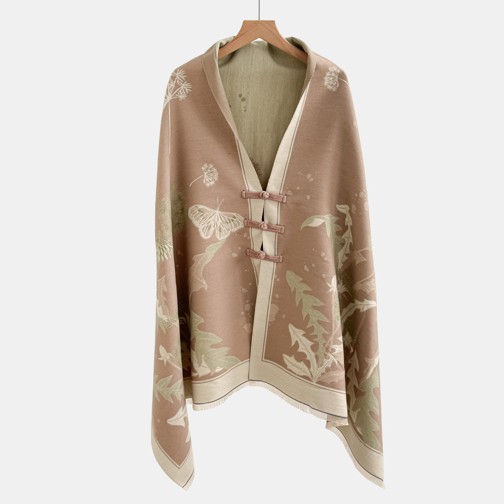 Vêtements de dessus de noeud vintage Jacquard Châl