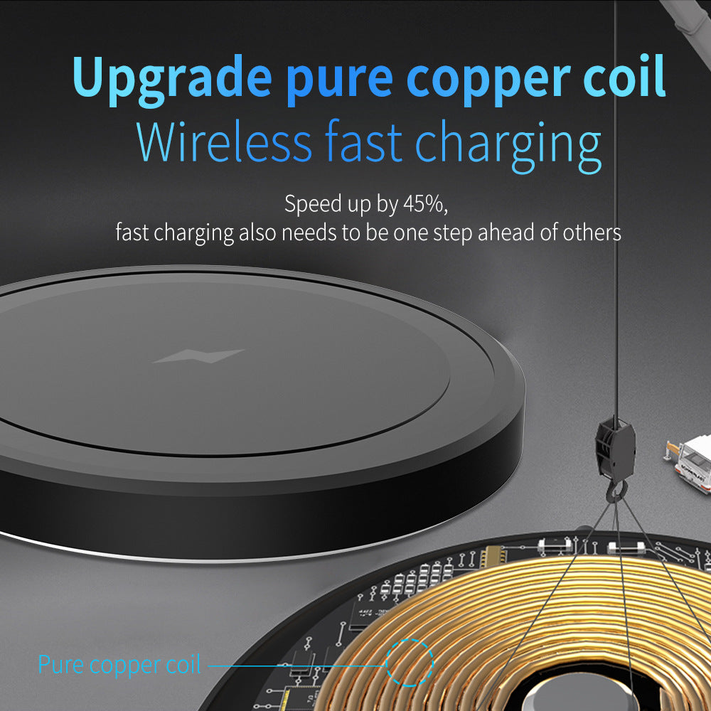 15W Wireless Charger with Magnetic Pop-up Design
