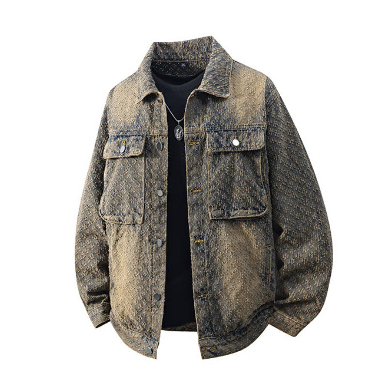Veste de travail pour hommes lavés, style coréen