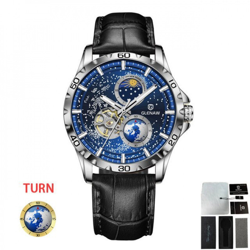 Montre Quartz en acier inoxydable simple pour homme