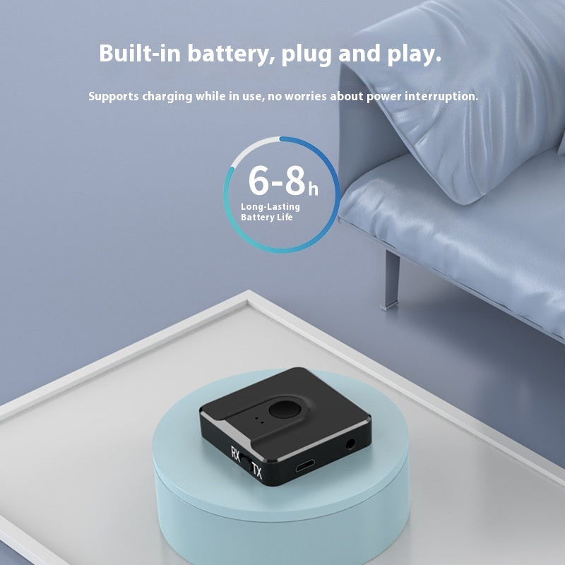 Bluetooth 50 Adaptateur de réception et de transmission audio monté sur véhicule