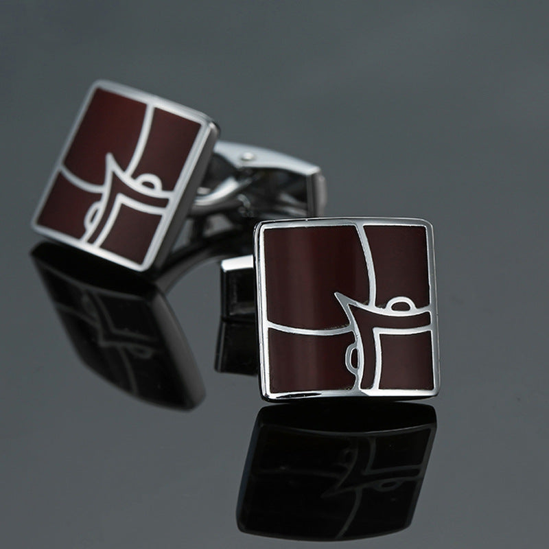 Men's Enamel Craft Vintage Collection Cube Cufflinks