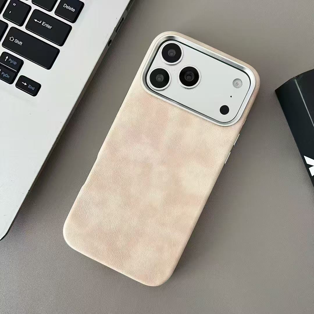 Boîte de téléphone en cuir véritable magnétique Drop Proof