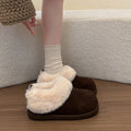 Mao Bottes courtes Mao Retro Fleece Chaussure de neige polyvalente et épaisse Bottes de neige pour femmes