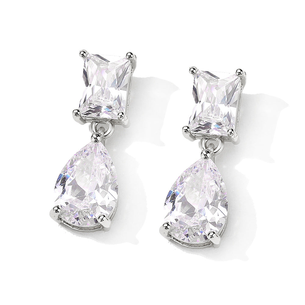 Boucles d'oreilles rétro longue goutte pour femmes