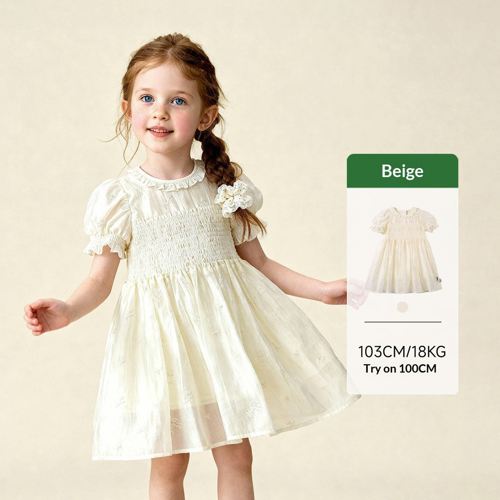 Robe de princesse d'été de style doux pour les filles
