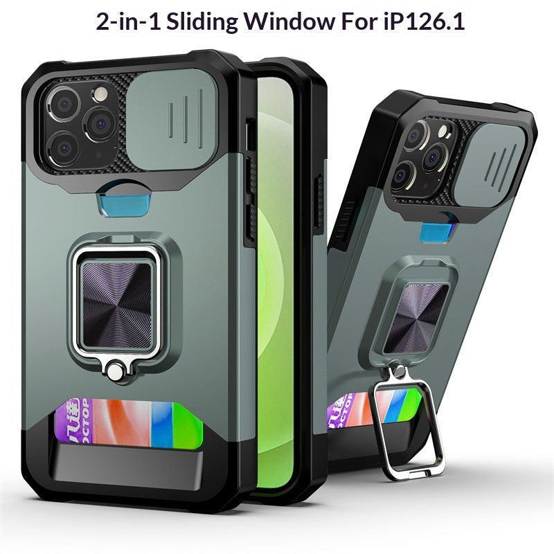 Convient pour 151617 Coques de téléphone à fenêtre coulissante