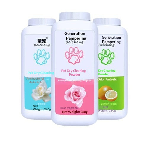 Poudre de shampooing sec pour animaux de compagnie