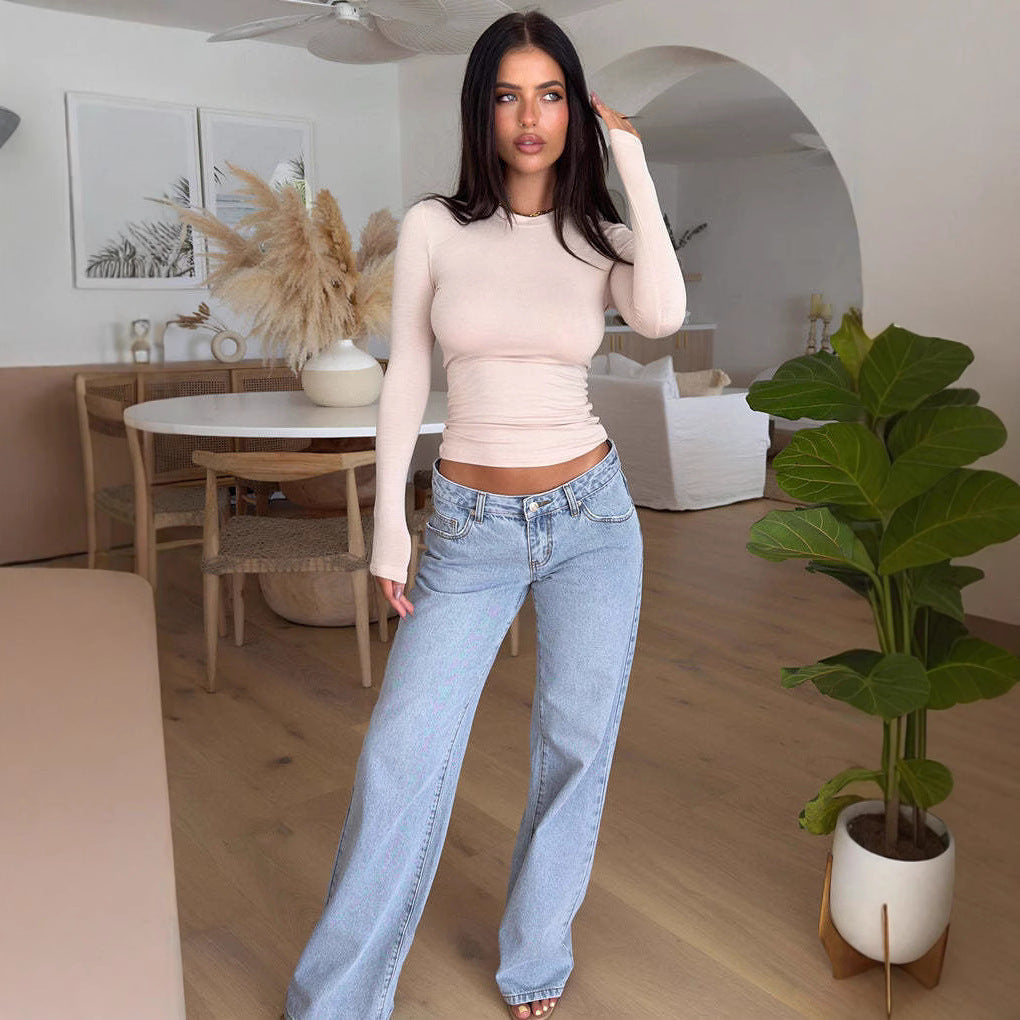 Commerce extérieur Site Internet indépendant Populaire en Europe et en Amérique Jeans à faible hausse Fashionable