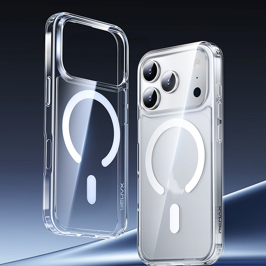 Étui de téléphone transparent Soupe magnétique souple colle