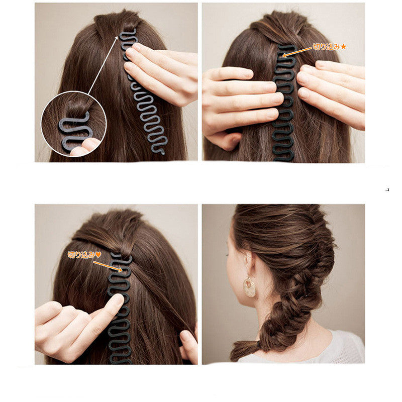 Outil de cheveux tressé désossé de poisson