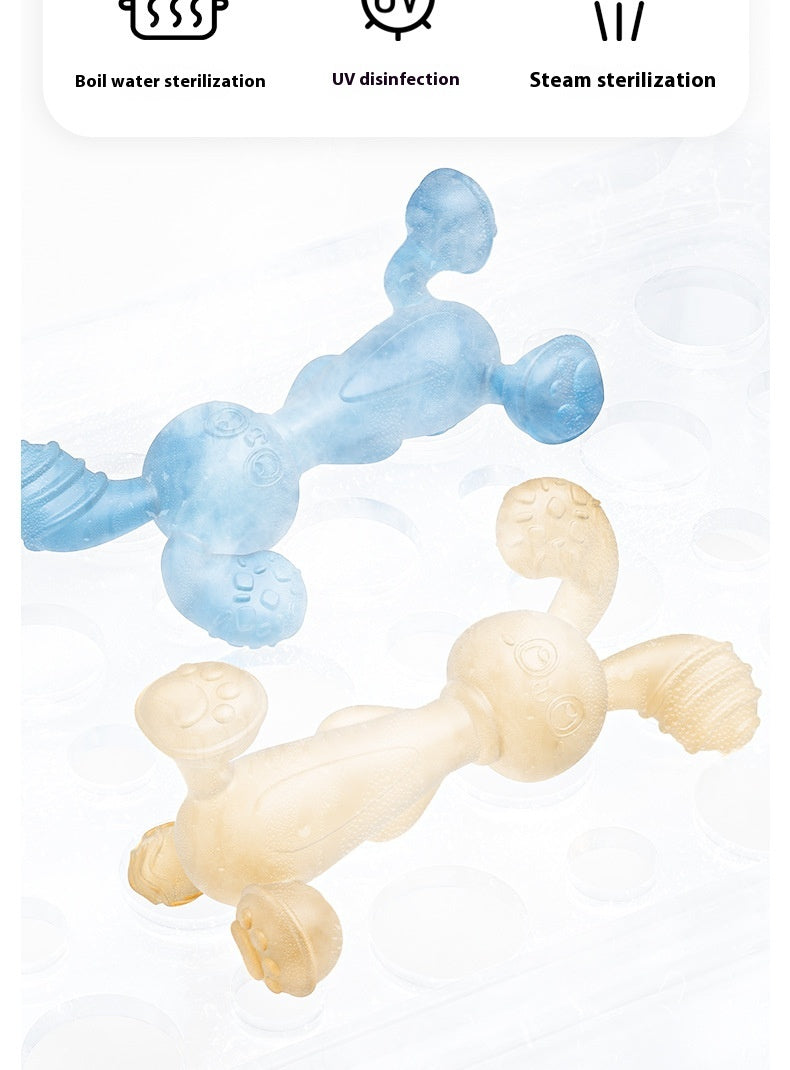 Silicone Lapin Teether Infant Molar Rod Dentition bébé Empêcher l'artéfact de la main