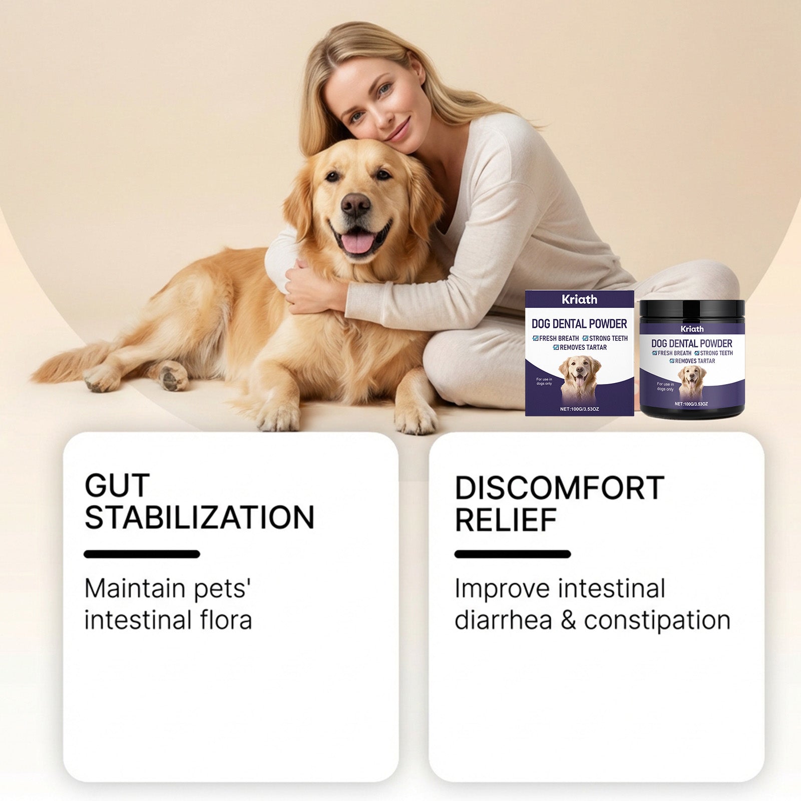 Poudre de fraicheur spécifique au chien