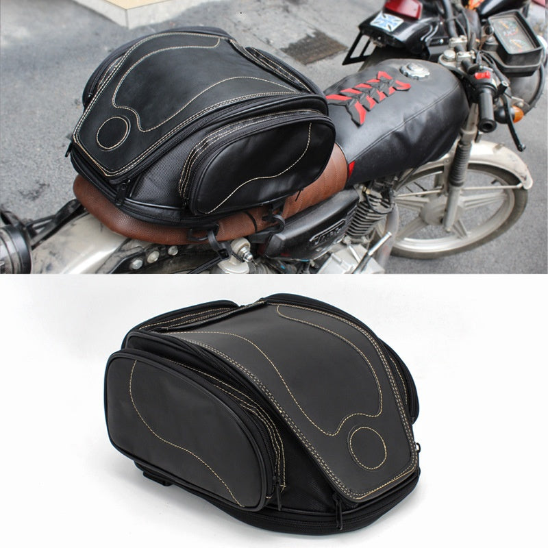 Rétro moto Tail Bag Rangement de casque Étanche