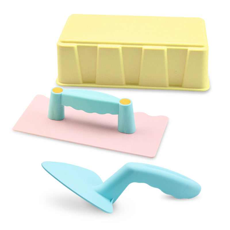 Summer Outdoor Sand and Snow Play and Bricklaying Tool Set for Little Builders