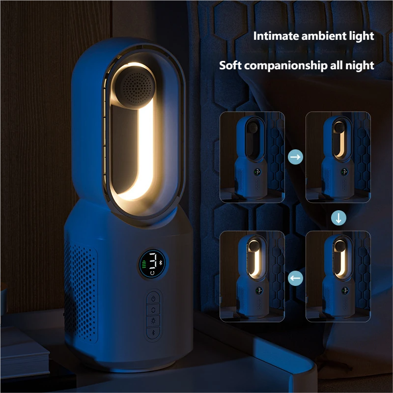 Eventail haut-parleur Bluetooth sans lame F8