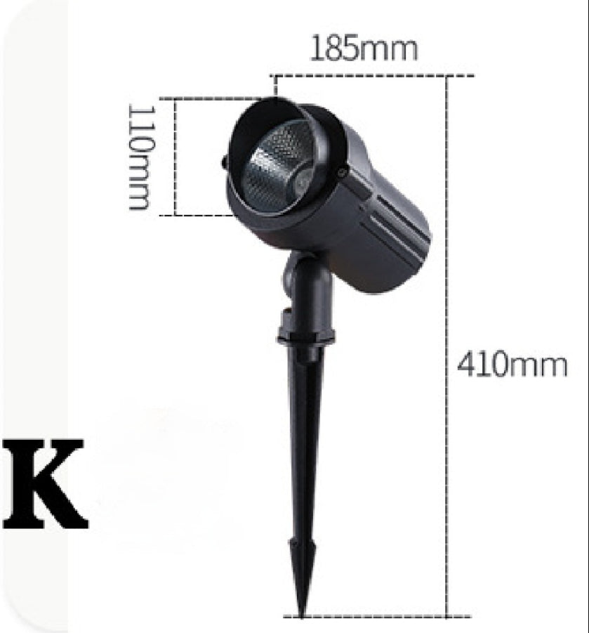 Arbre Paysage Spotlight LED Outdoor Lampe de sol imperméable