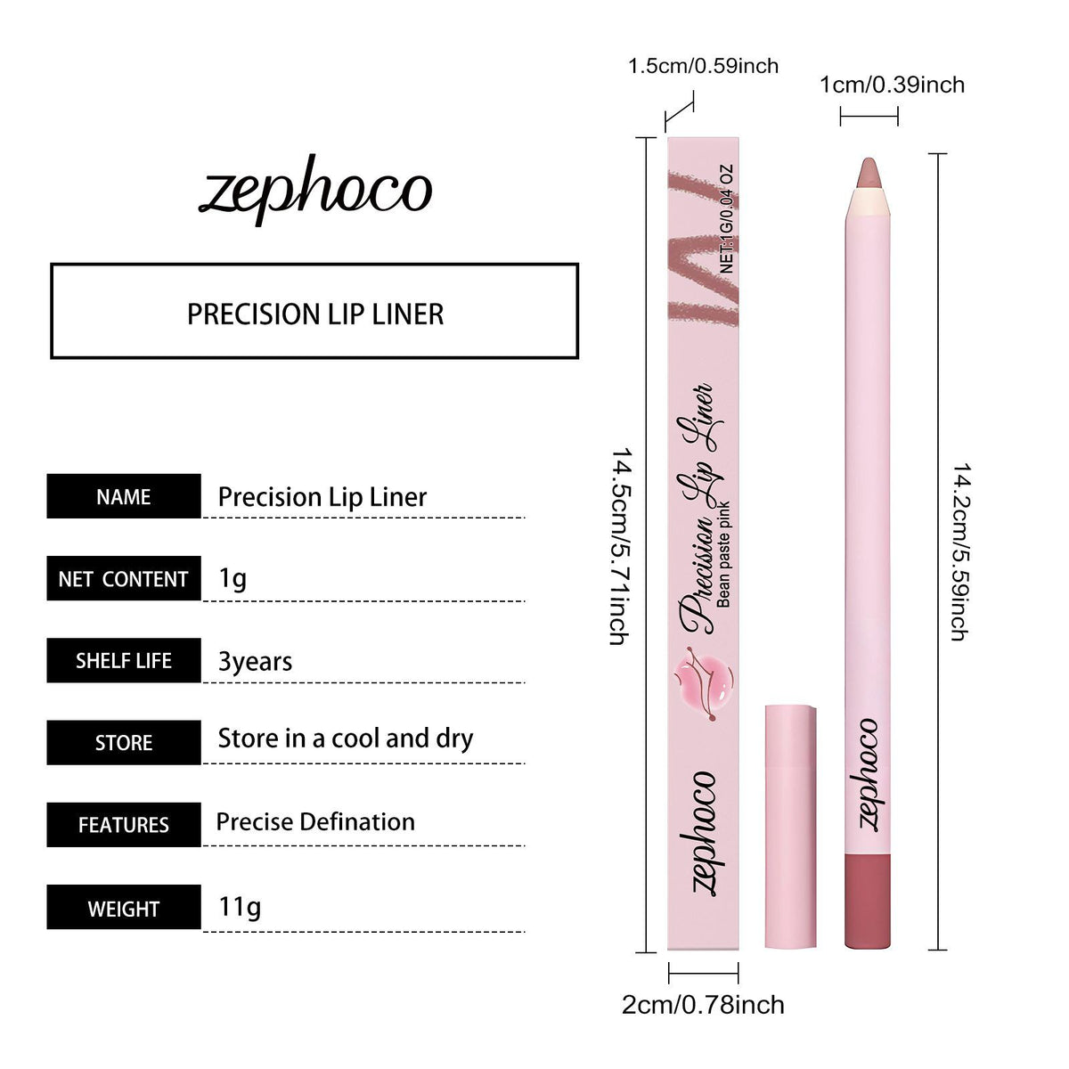 Zephoco Lip Liner Crayon