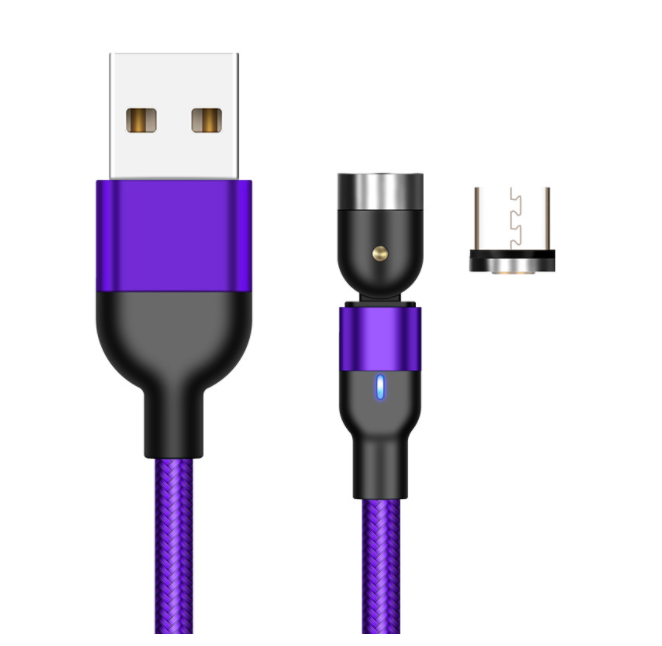 Câble magnétique rotatif Essager 360 degrés USB Type C Câble de charge Magnet de charge rapide Ch