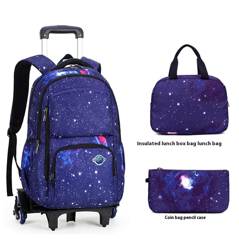 Sac scolaire Escalade Stairs Grande Capacité Mode Multi-couche Sac à dos respirant
