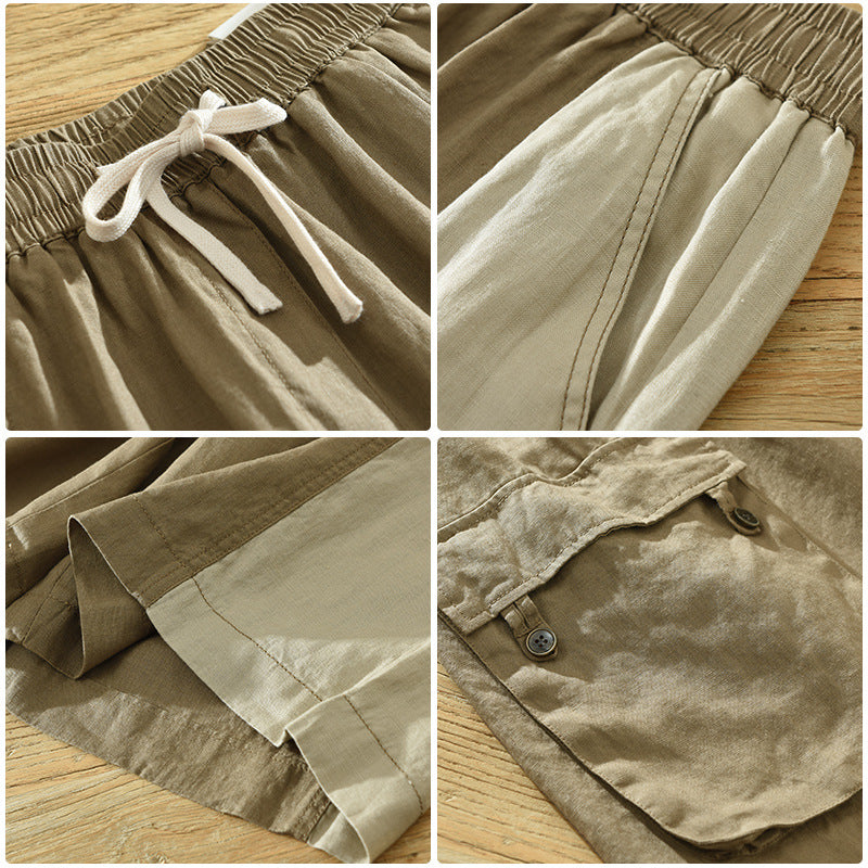 Stylish lightweight linen trousers for men